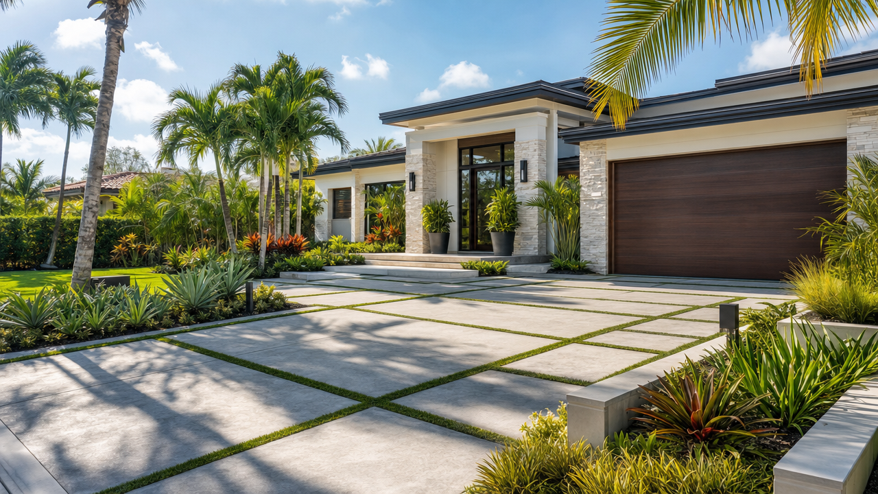 Miami Driveways and Hardscapes: Costs, Materials, and ROI
